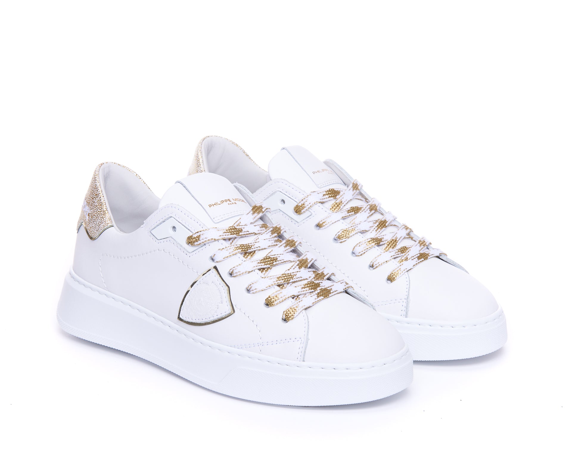Philippe Model Sneakers White Leather /rubber Sole