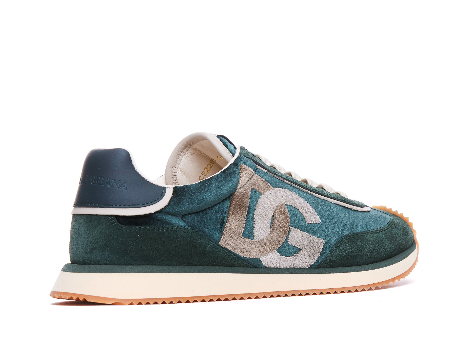 Dolce & Gabbana Sneakers Green Fabric/ Rubber Sole