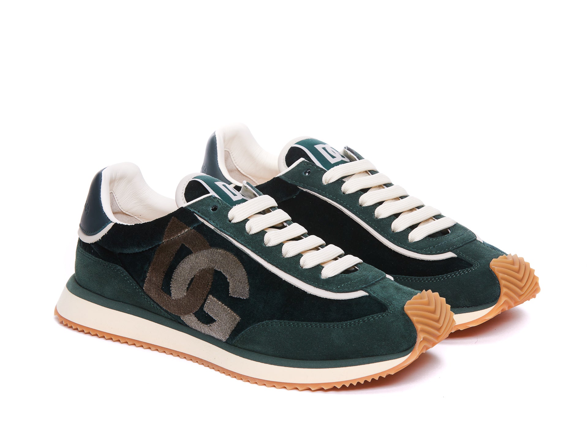Dolce & Gabbana Sneakers Green Fabric/ Rubber Sole