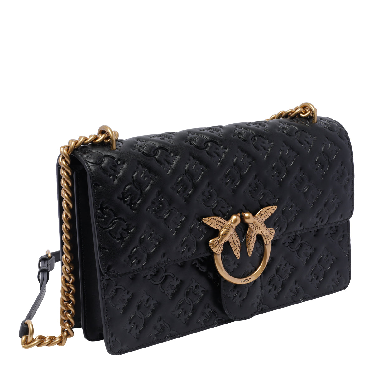 Pinko Bags Black Calf Leather