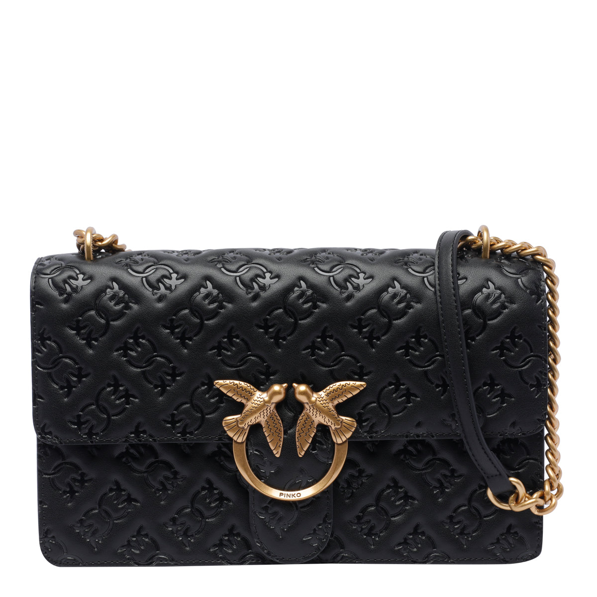 Pinko Bags Black Calf Leather