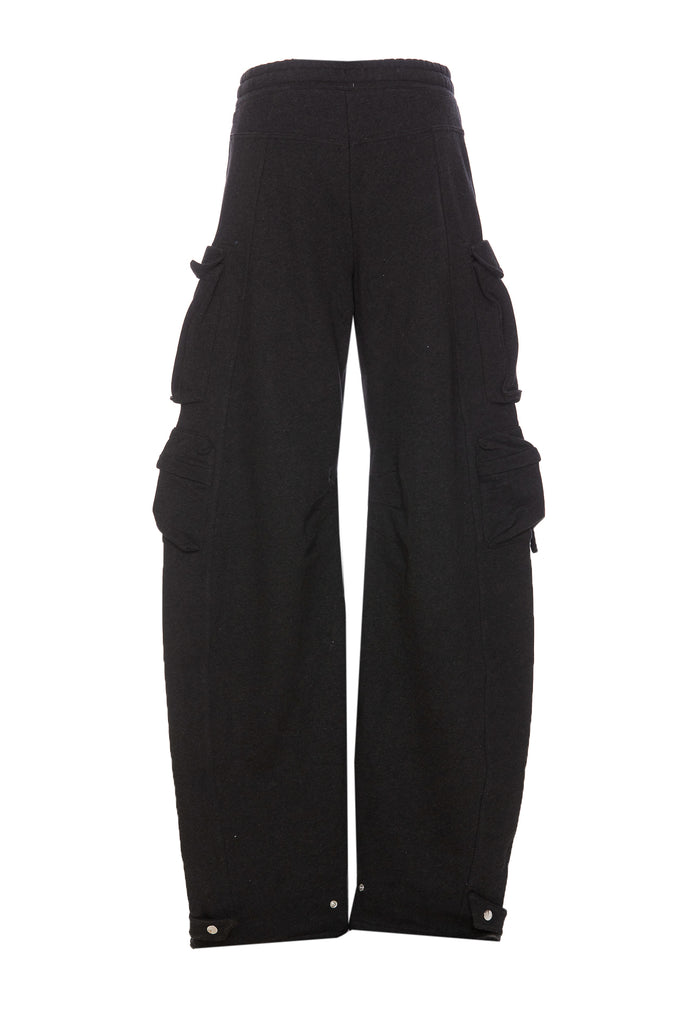 The Attico Trousers Black Cotton