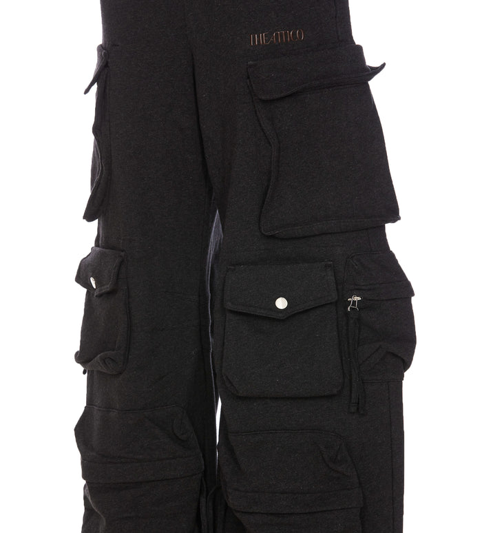 The Attico Trousers Black Cotton