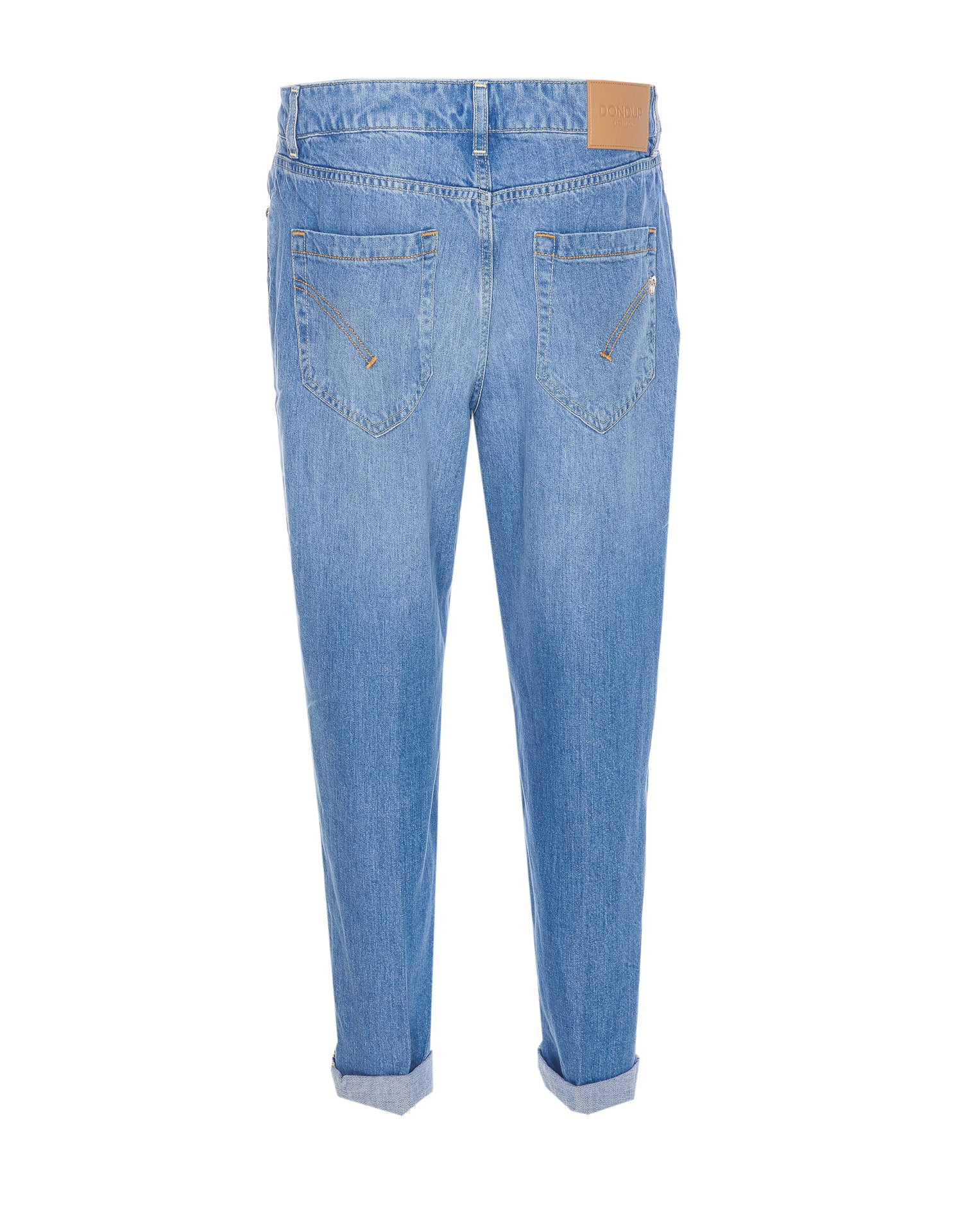 Dondup Trousers Blue Lyocell