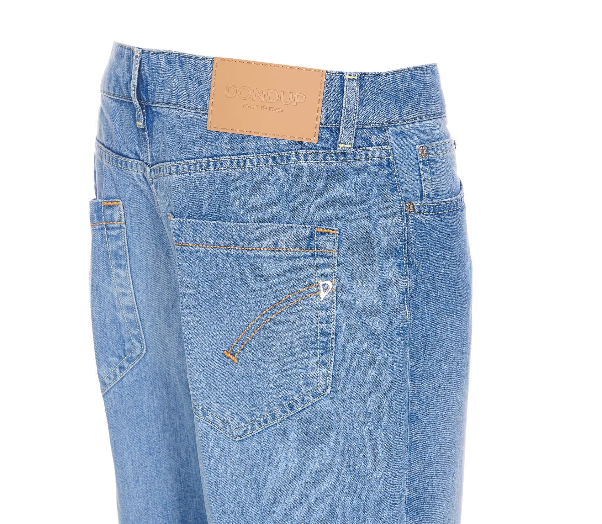 Dondup Trousers Blue Lyocell