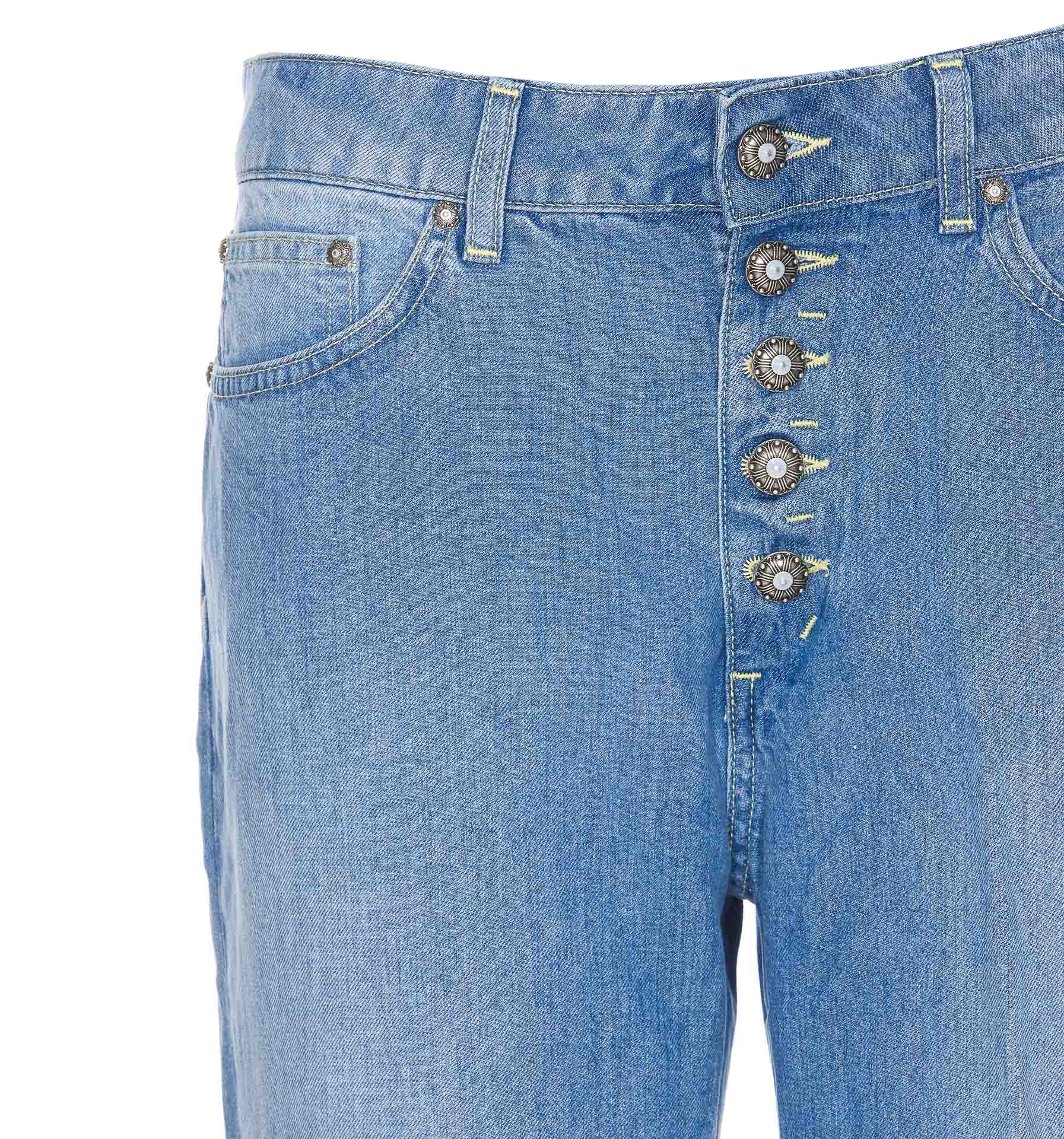 Dondup Trousers Blue Lyocell
