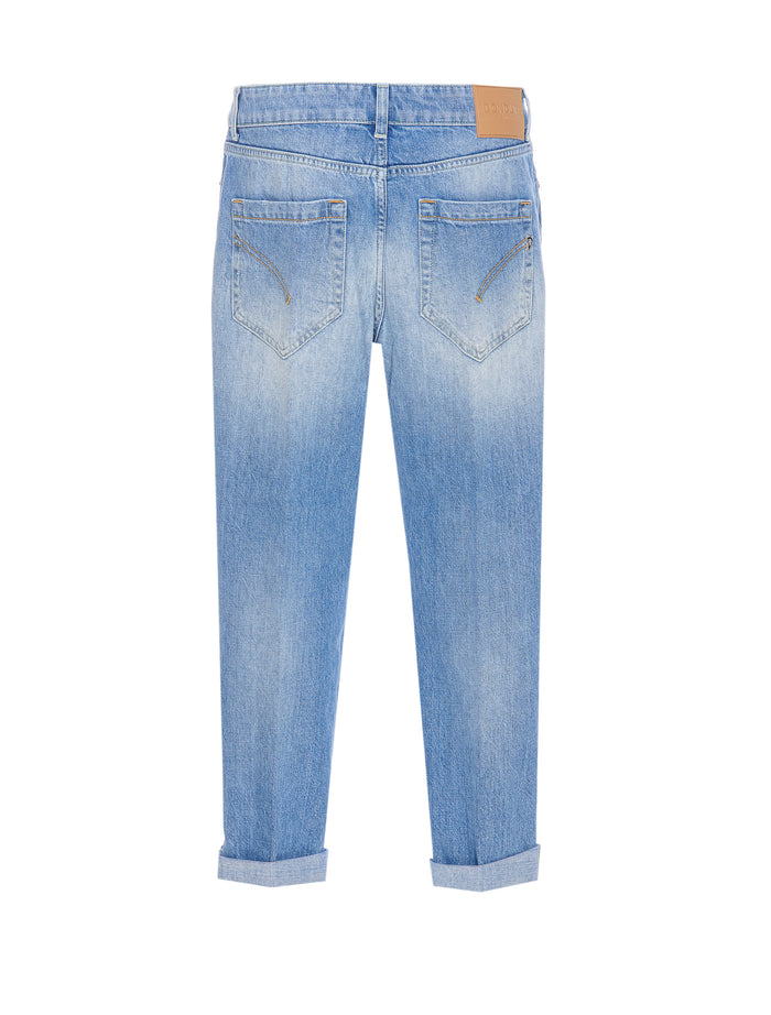 Dondup Trousers Blue Cotton