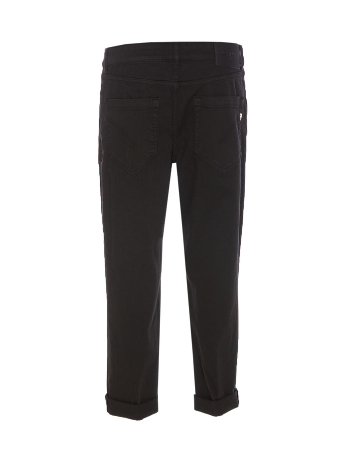 Dondup Trousers Black Cotton