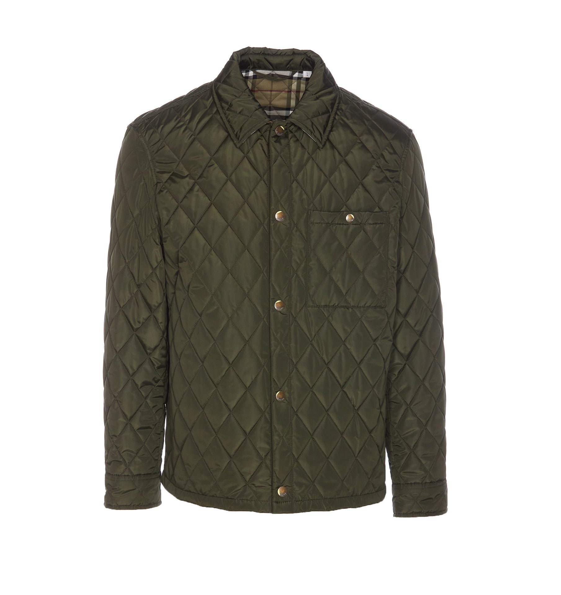 Burberry Jackets Green Polyamide