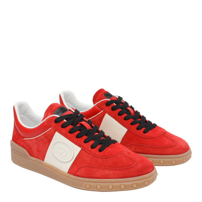 Valentino Garavani Sneakers Red Calf Leather/rubber Sole