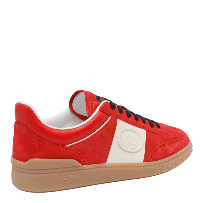 Valentino Garavani Sneakers Red Calf Leather/rubber Sole