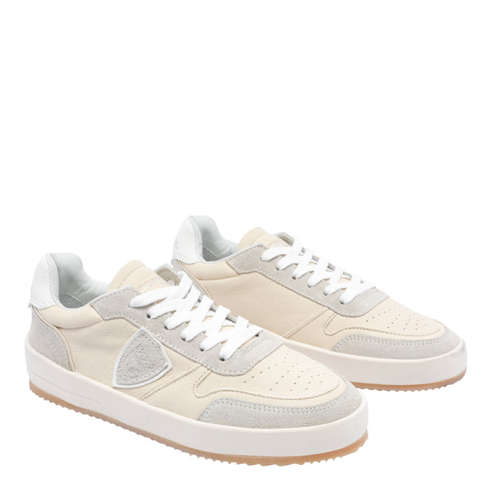 Philippe Model Sneakers Beige Calf Leather/rubber Sole