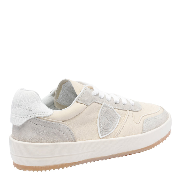 Philippe Model Sneakers Beige Calf Leather/rubber Sole