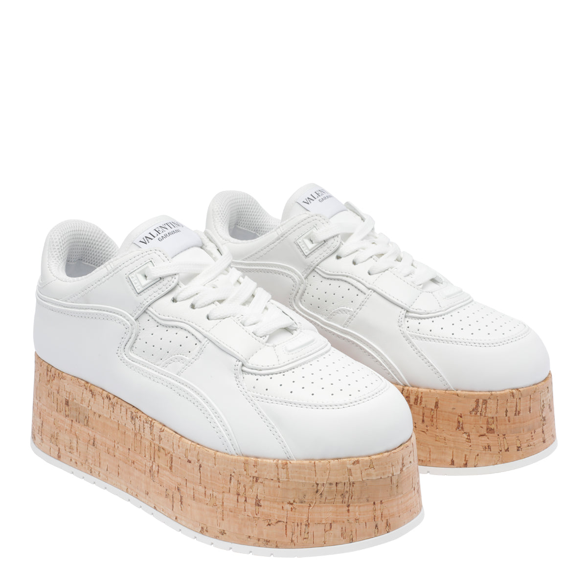 Valentino Garavani Sneakers White Calf Leather/rubber Sole