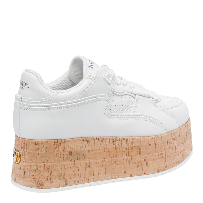 Valentino Garavani Sneakers White Calf Leather/rubber Sole