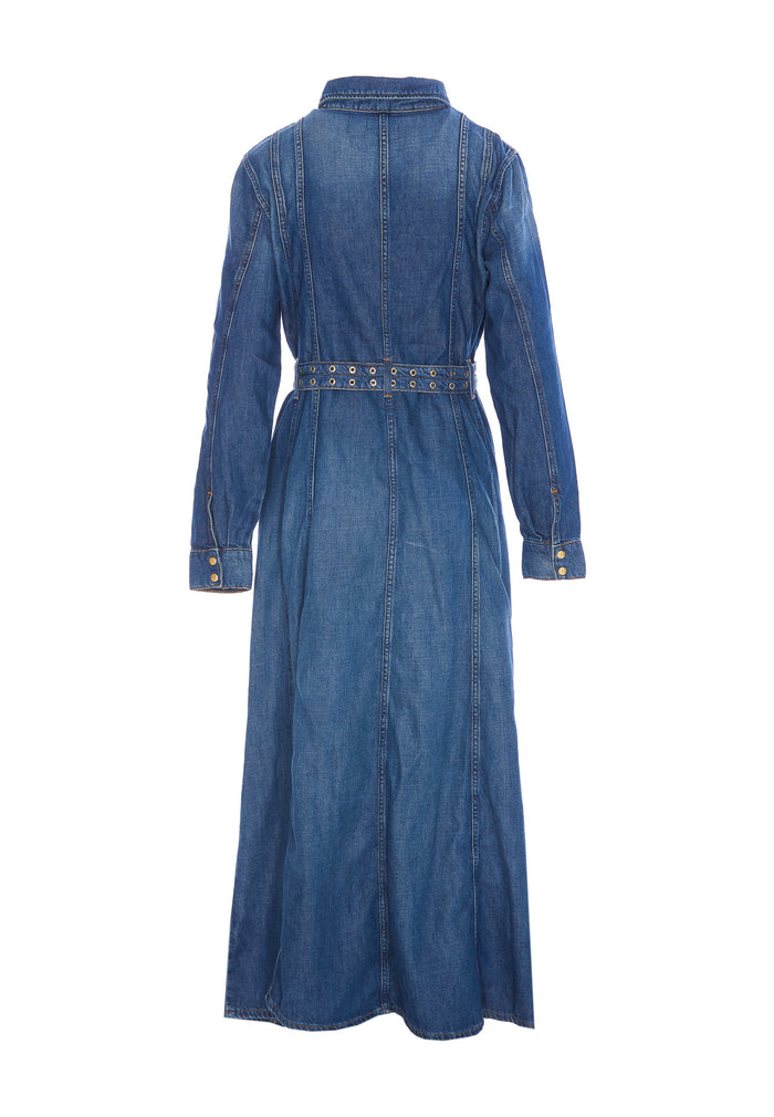 Ganni Dresses Blue Organic Cotton