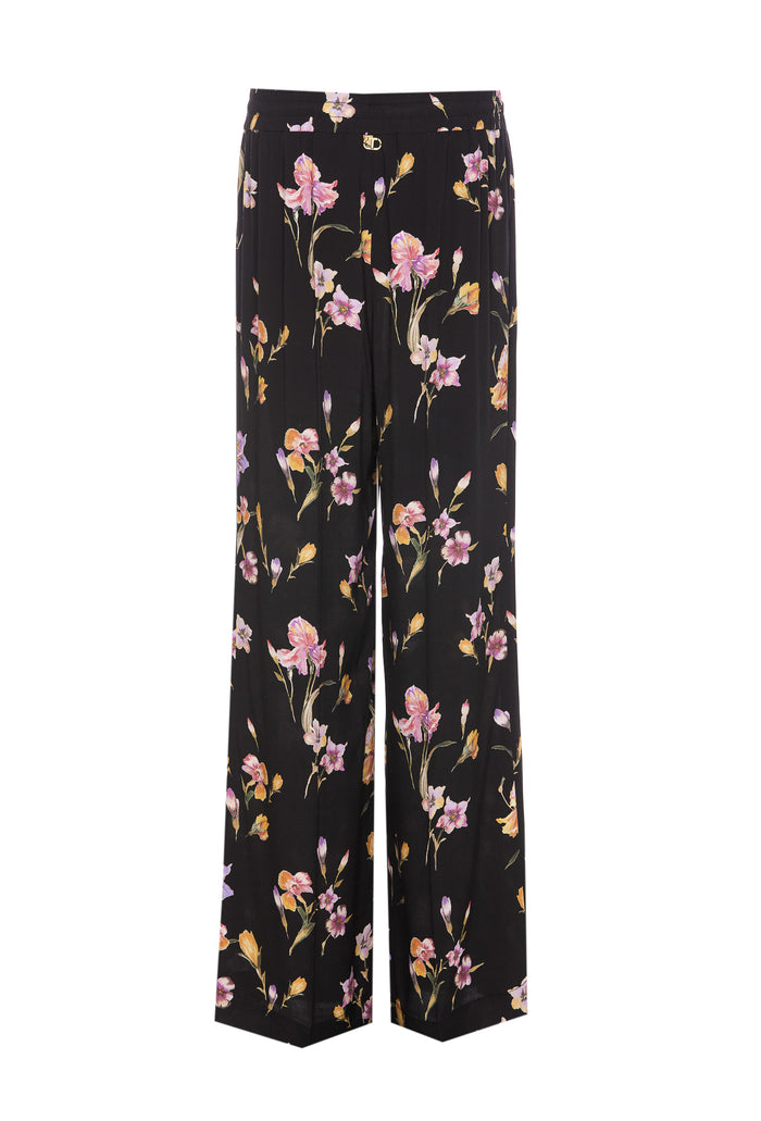 Twin-Set Trousers Black Viscose