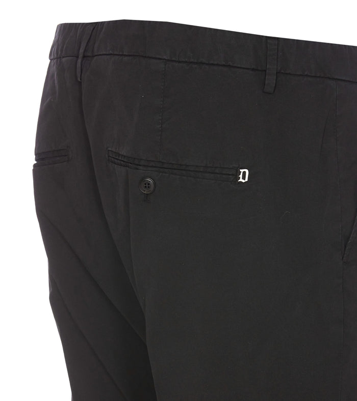 Dondup Trousers Black Cotton