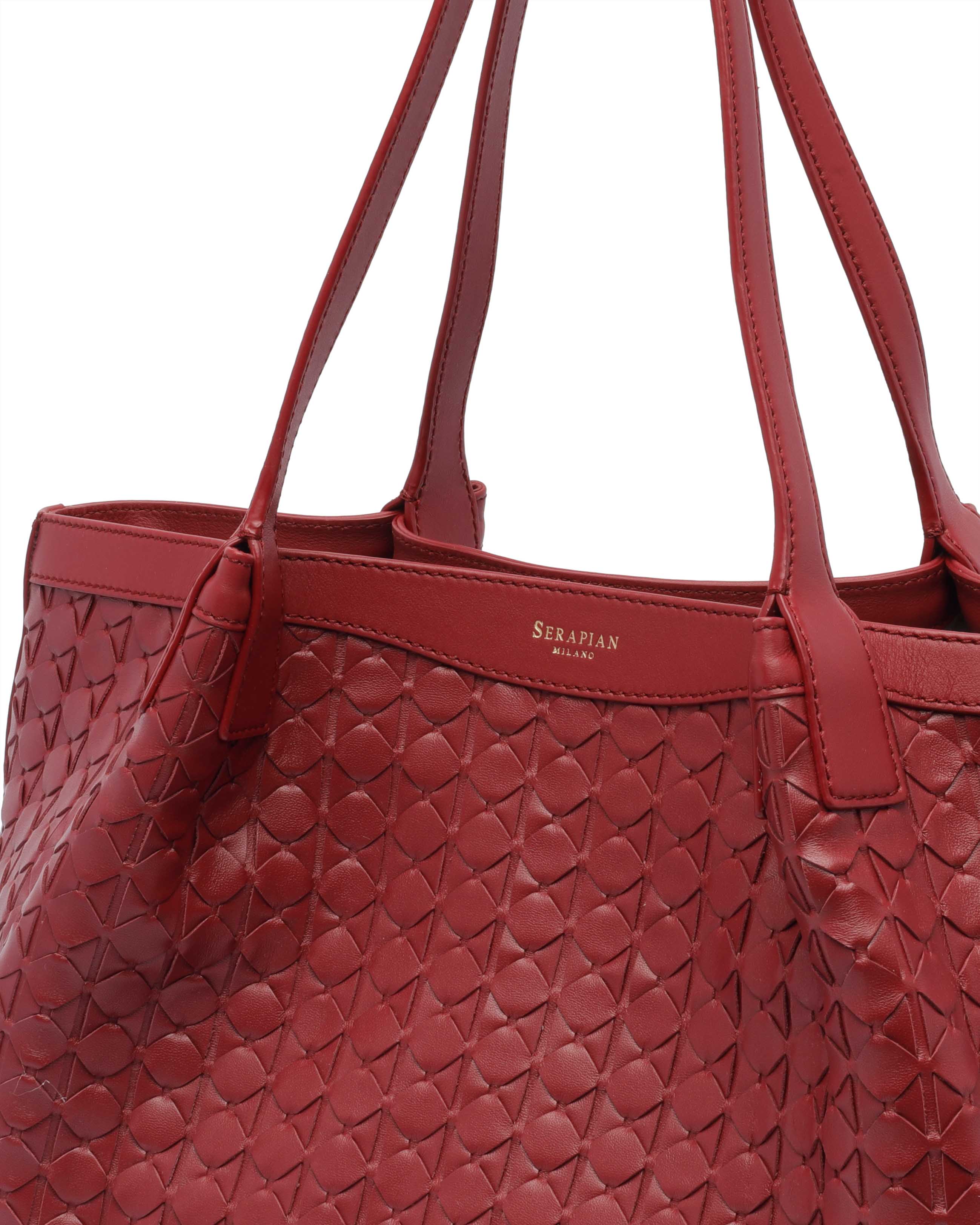 Serapian Bags Red Lamb Leather Calf