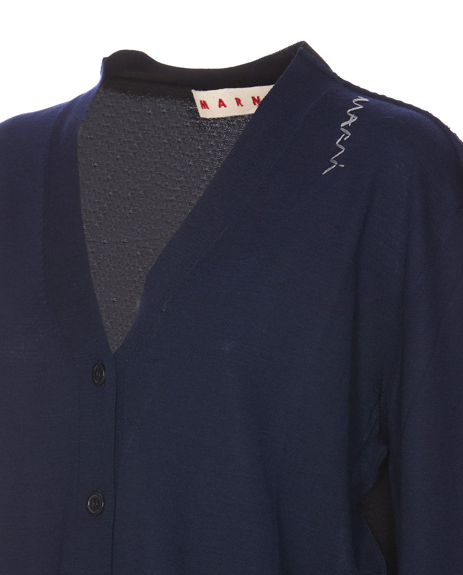 Marni Sweaters Blue Virgin Wool