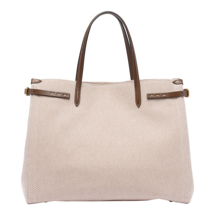 Valentino Garavani Bags Beige Fabric Calf Leather