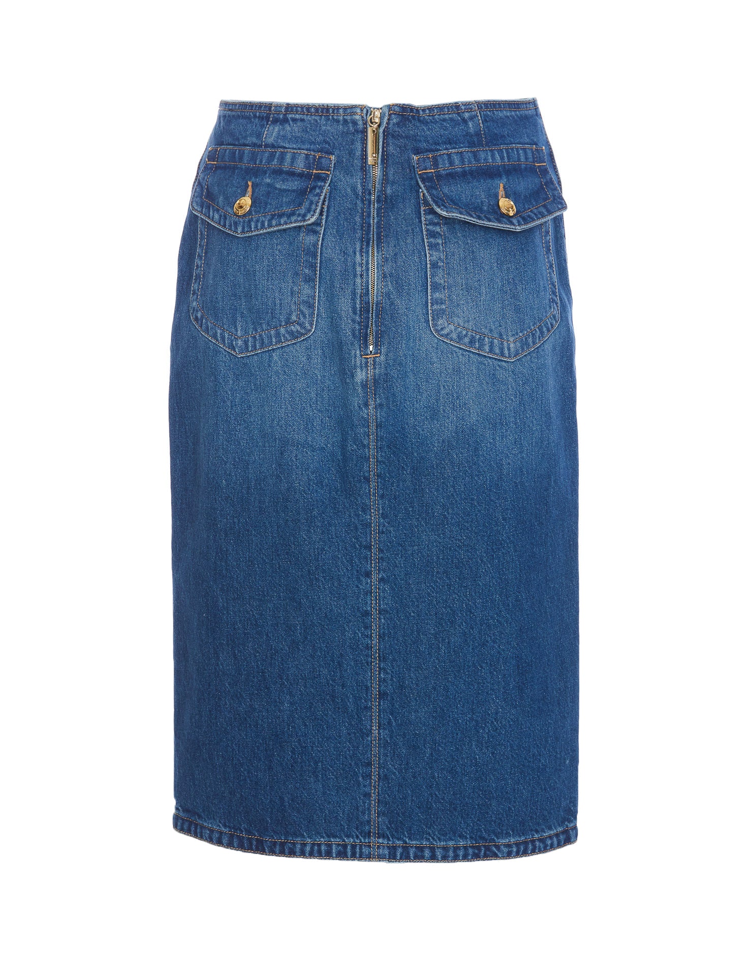 Elisabetta Franchi Skirts Blue Cotton