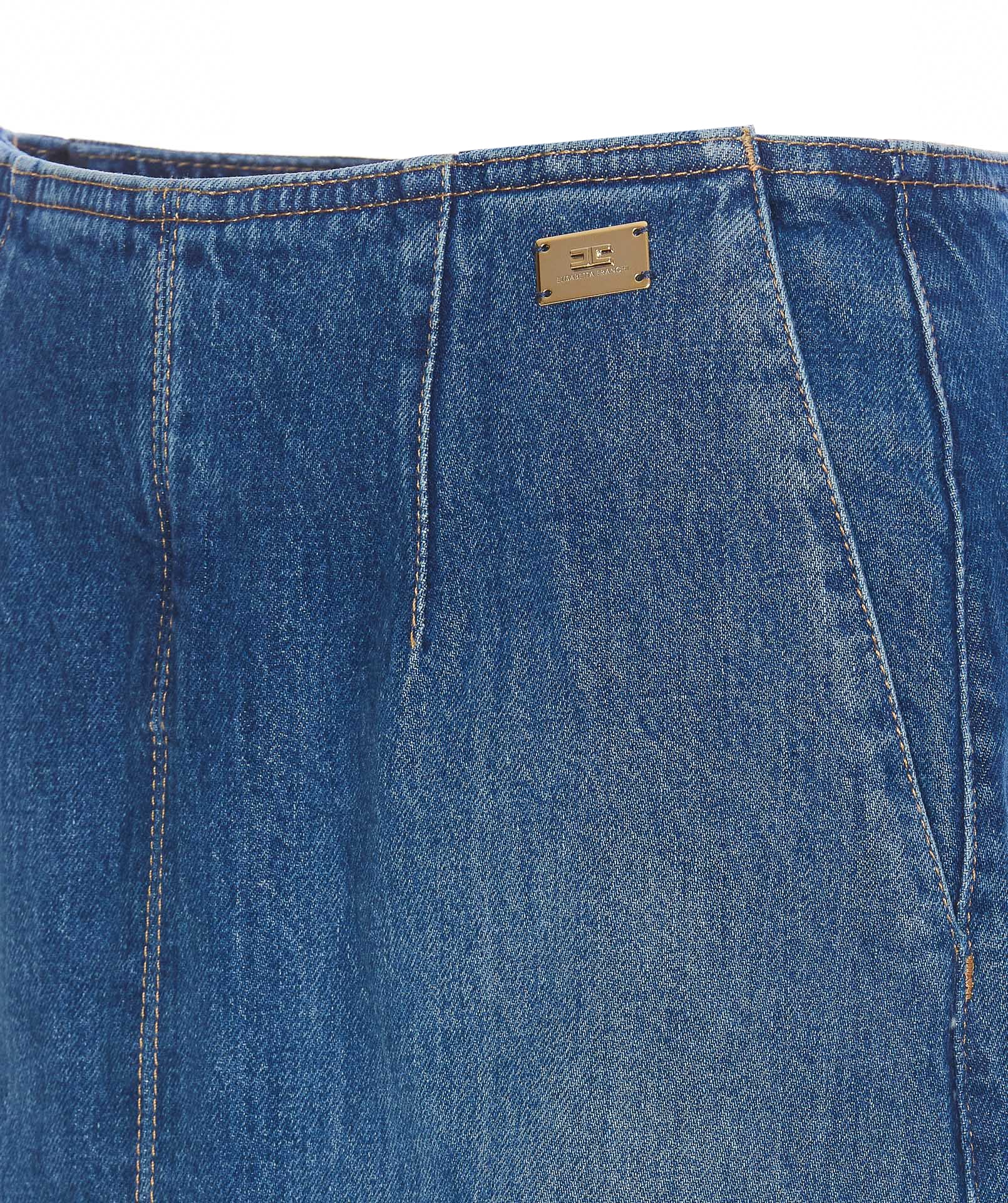 Elisabetta Franchi Skirts Blue Cotton