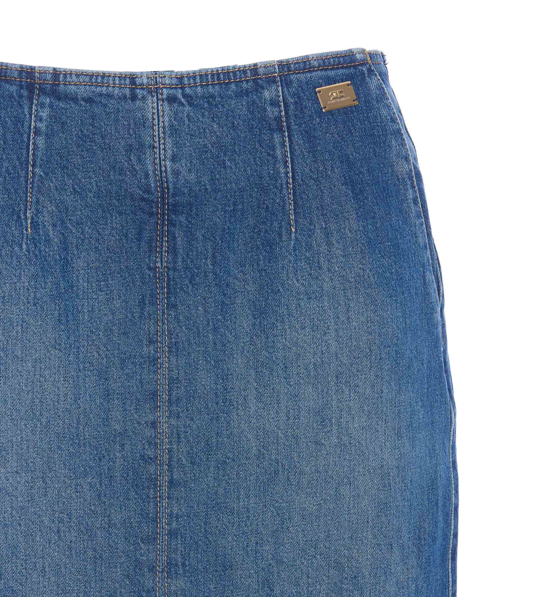 Elisabetta Franchi Skirts Blue Cotton