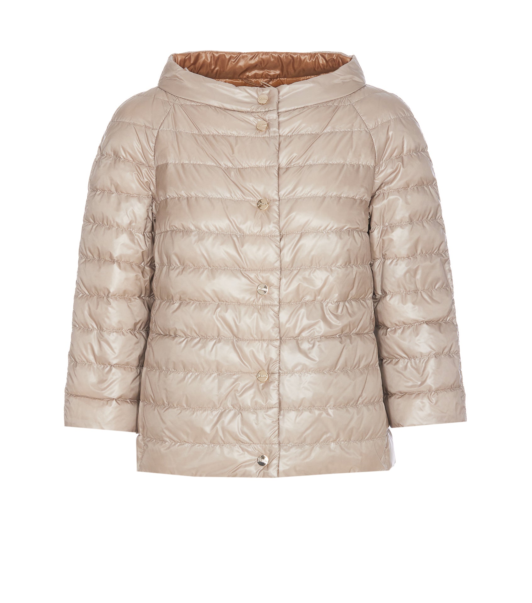 Herno Coats Beige Polyamide