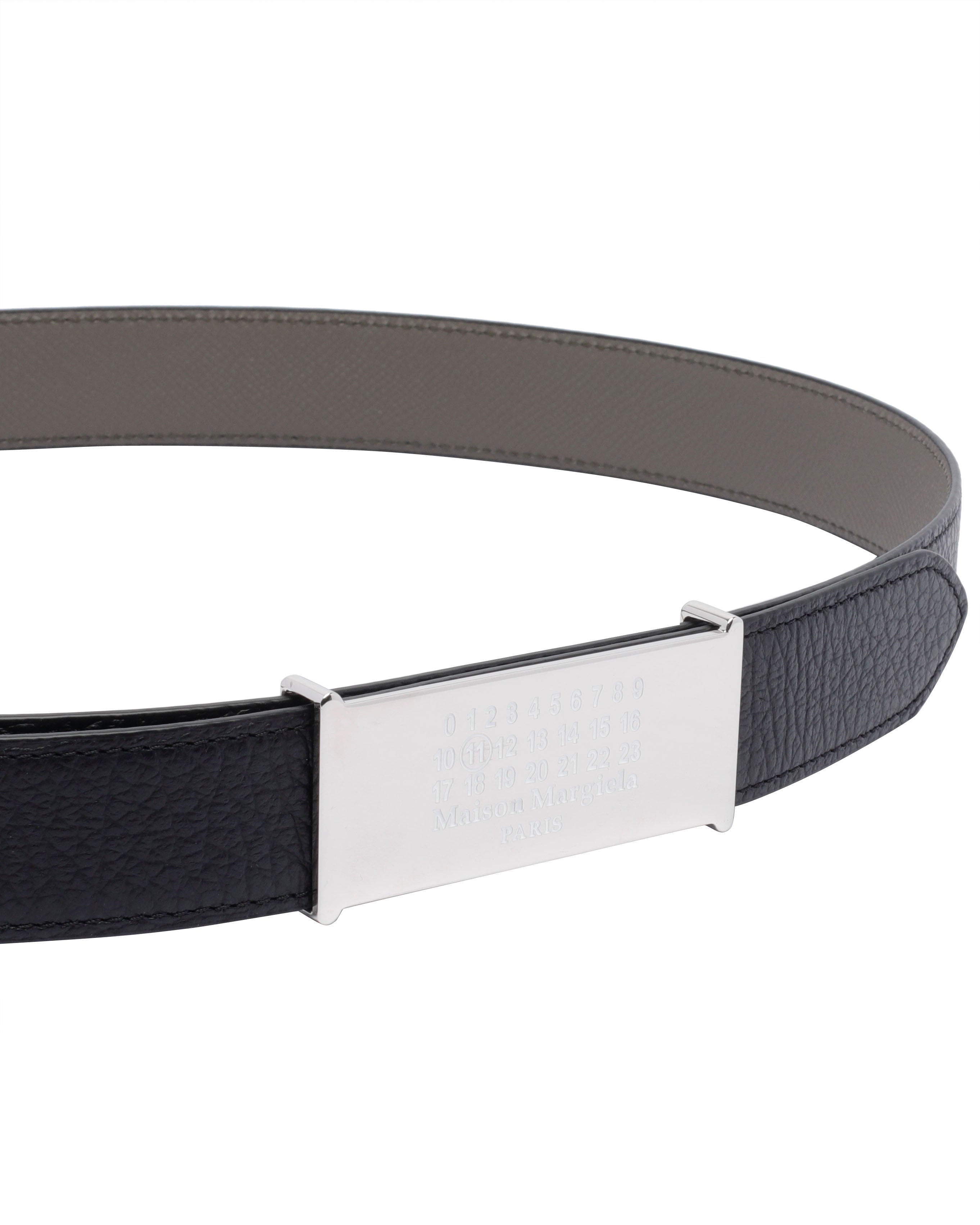 Maison Margiela Belts Black Calf Leather