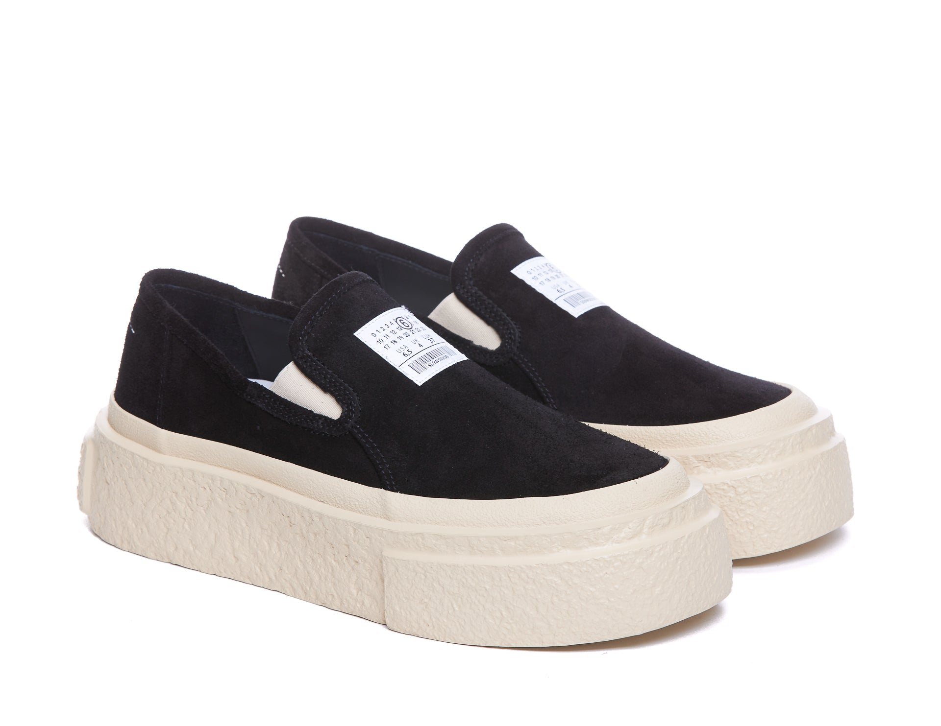 Mm6 Maison Margiela Sneakers Black Suede