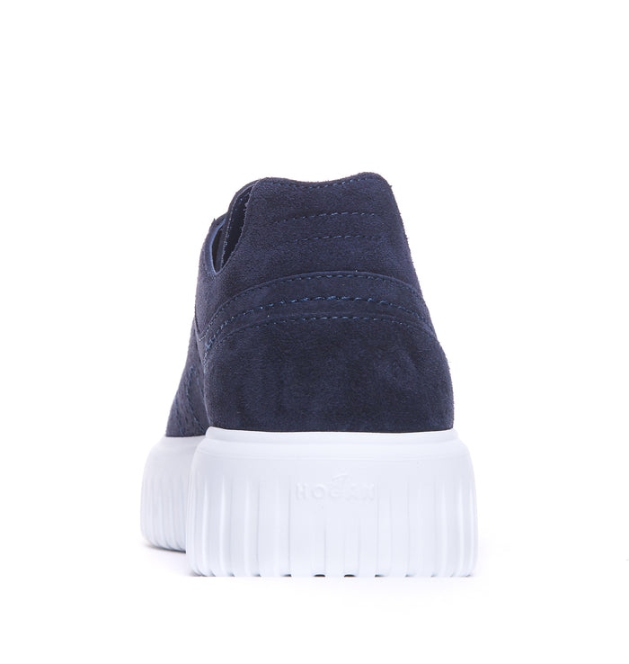 Hogan Sneakers Blue Suede