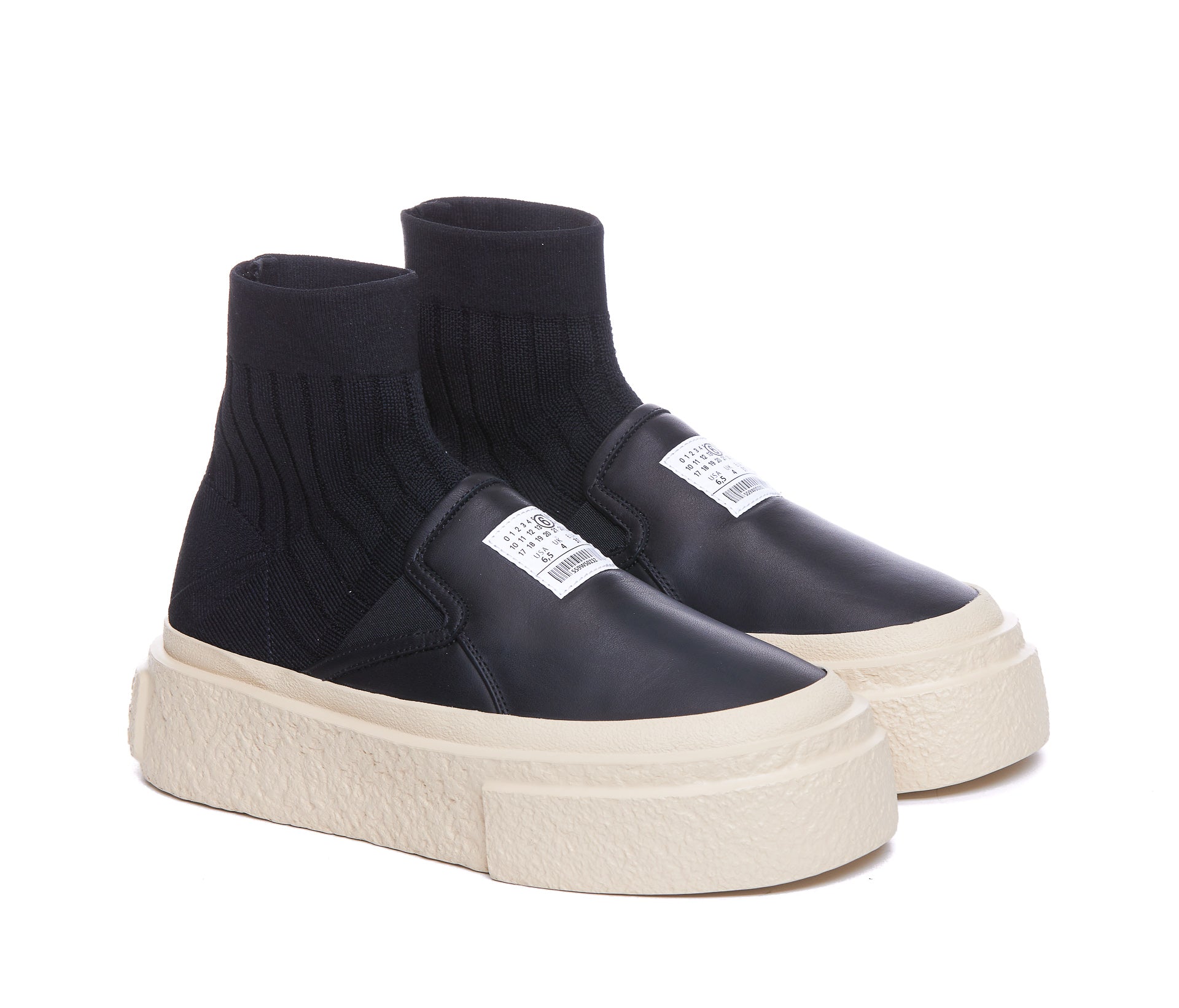 Mm6 Maison Margiela Sneakers Black Fabric