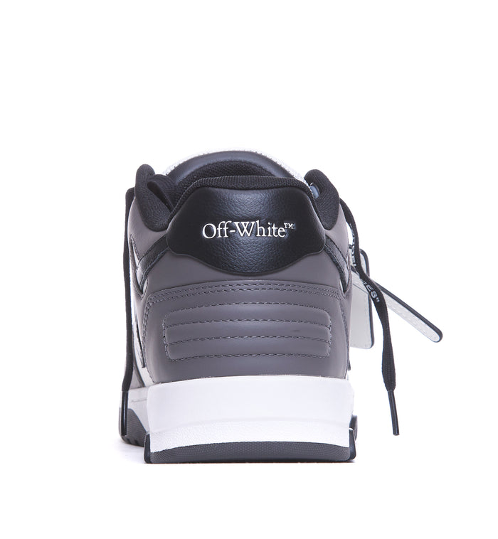 Off White Sneakers Grey Leather