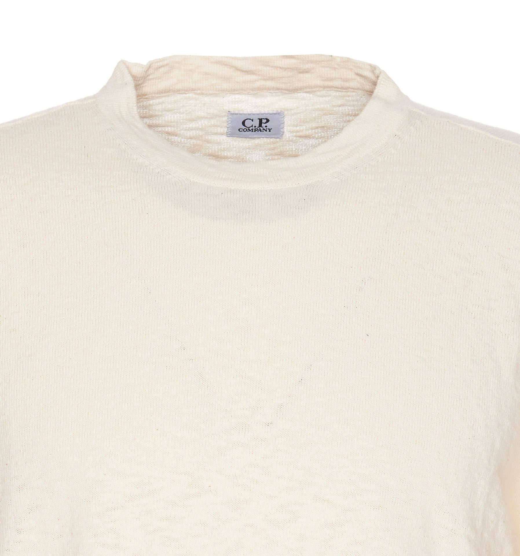 C.p. Company Sweaters White Cotton Polyamide