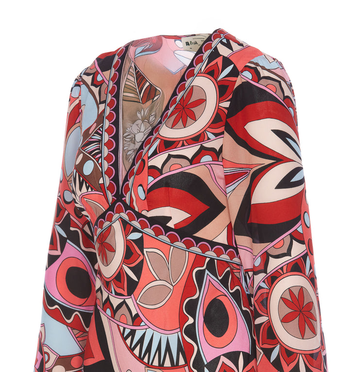 Rixo Dresses Red Silk