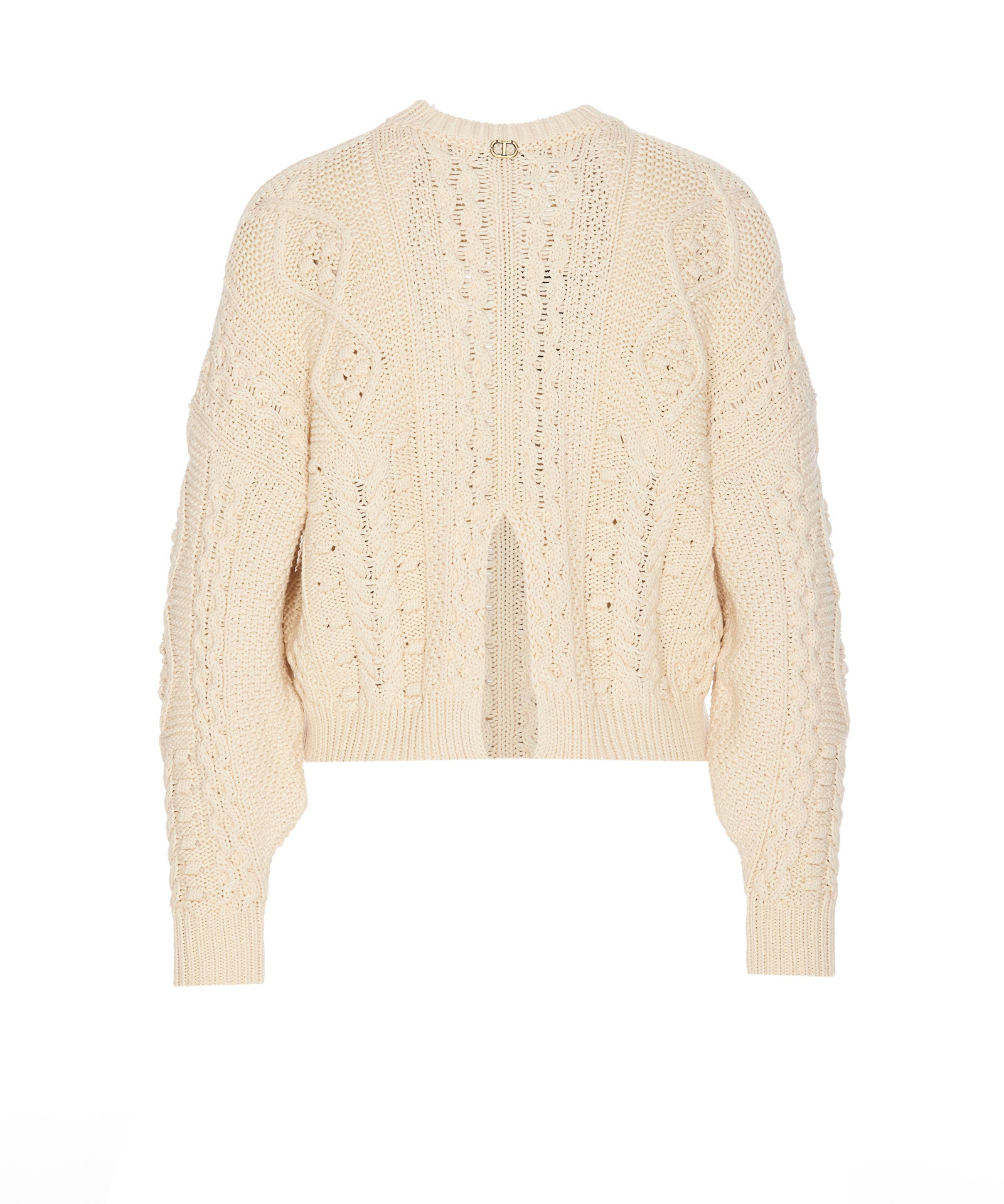 Twin-Set Sweaters Beige Cotton