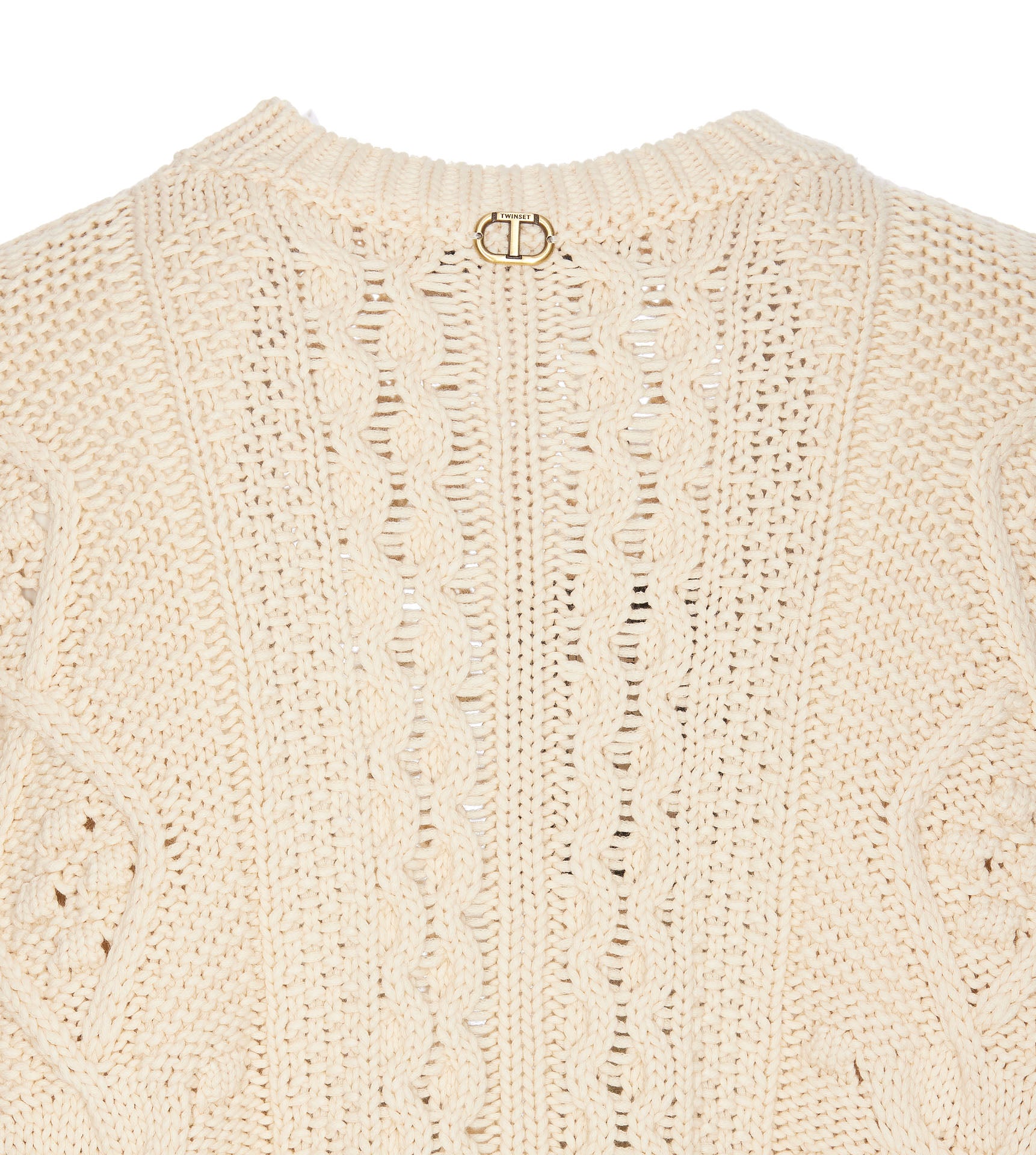 Twin-Set Sweaters Beige Cotton