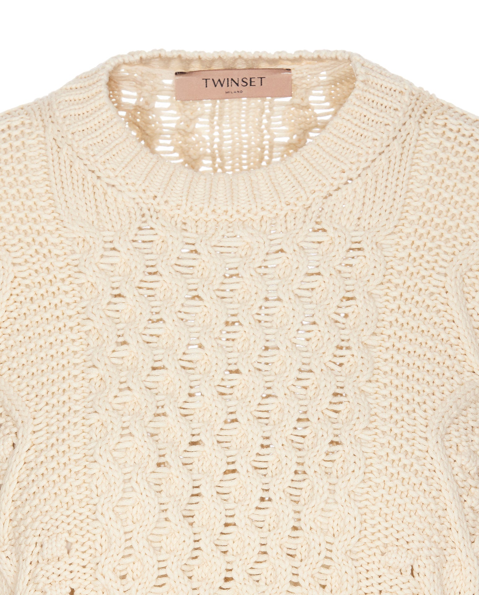 Twin-Set Sweaters Beige Cotton