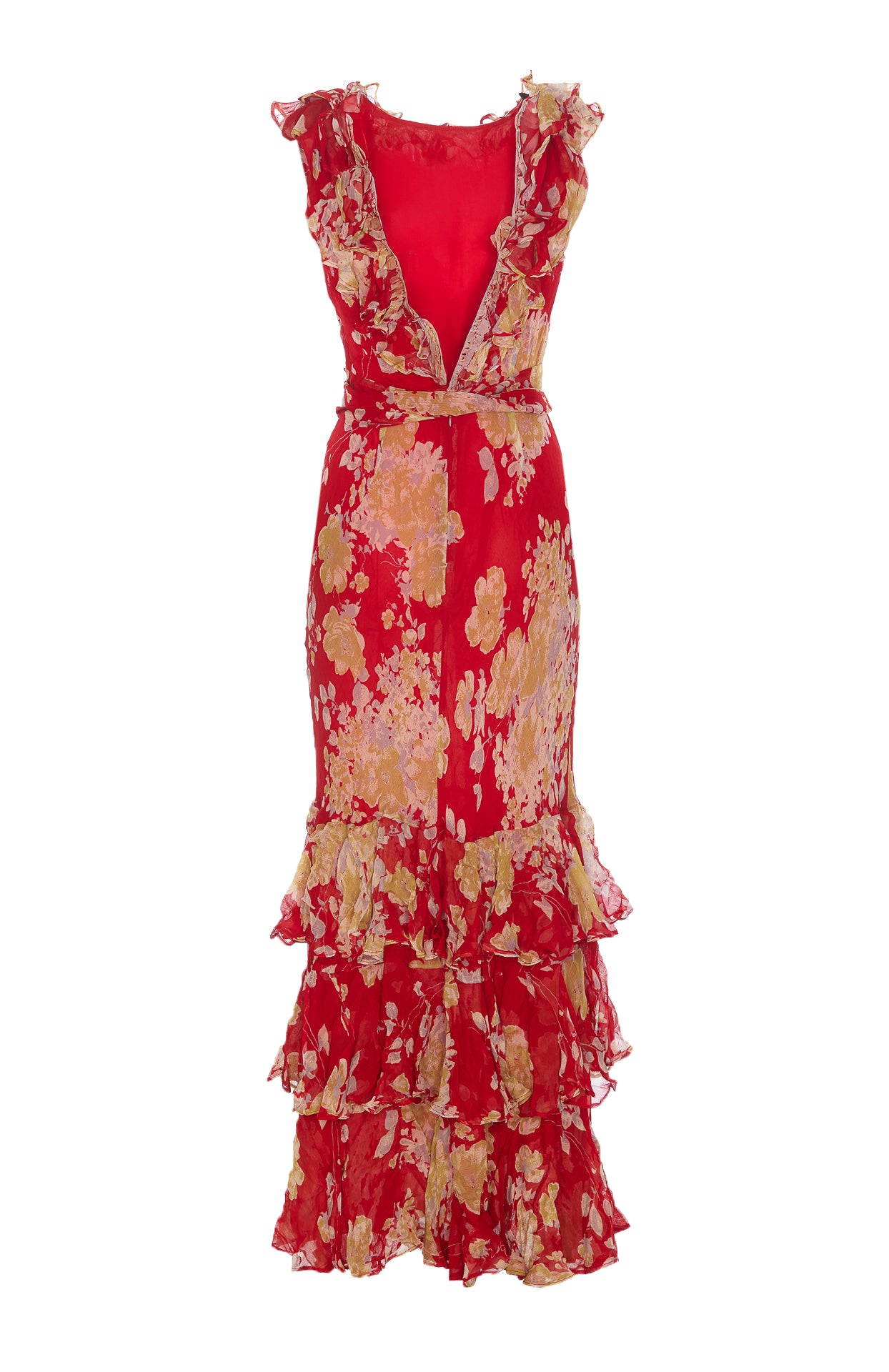 Rixo Dresses Red Silk