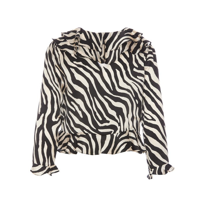 Rixo Top White Silk