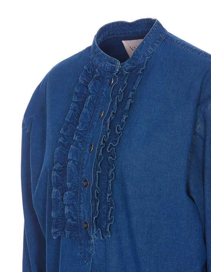 Valentino Garavani Shirts Blue Cotton