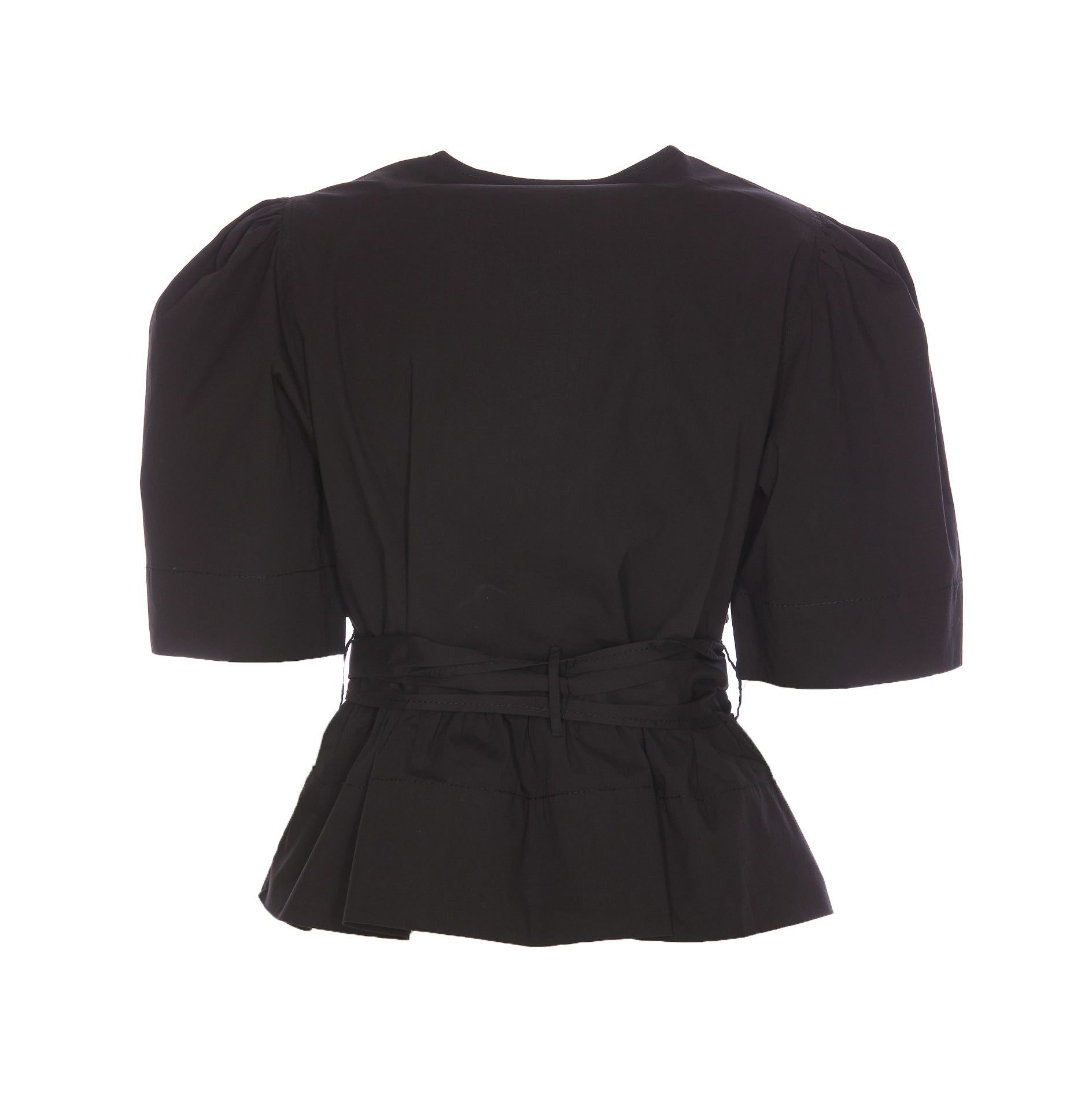 Ganni Shirts Black Cotton