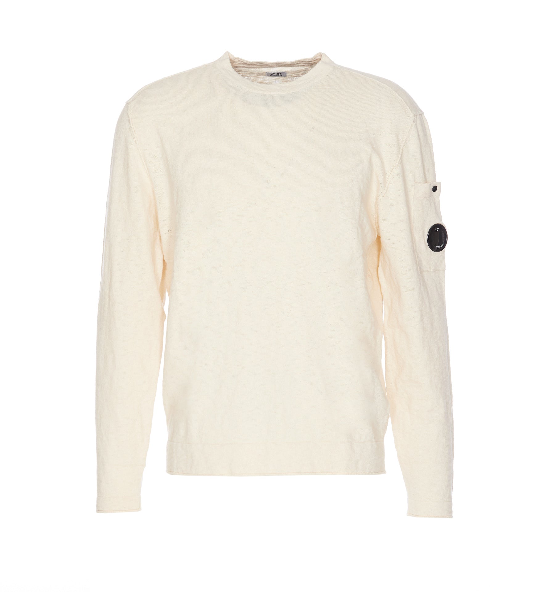 C.p. Company Sweaters White Cotton Polyamide