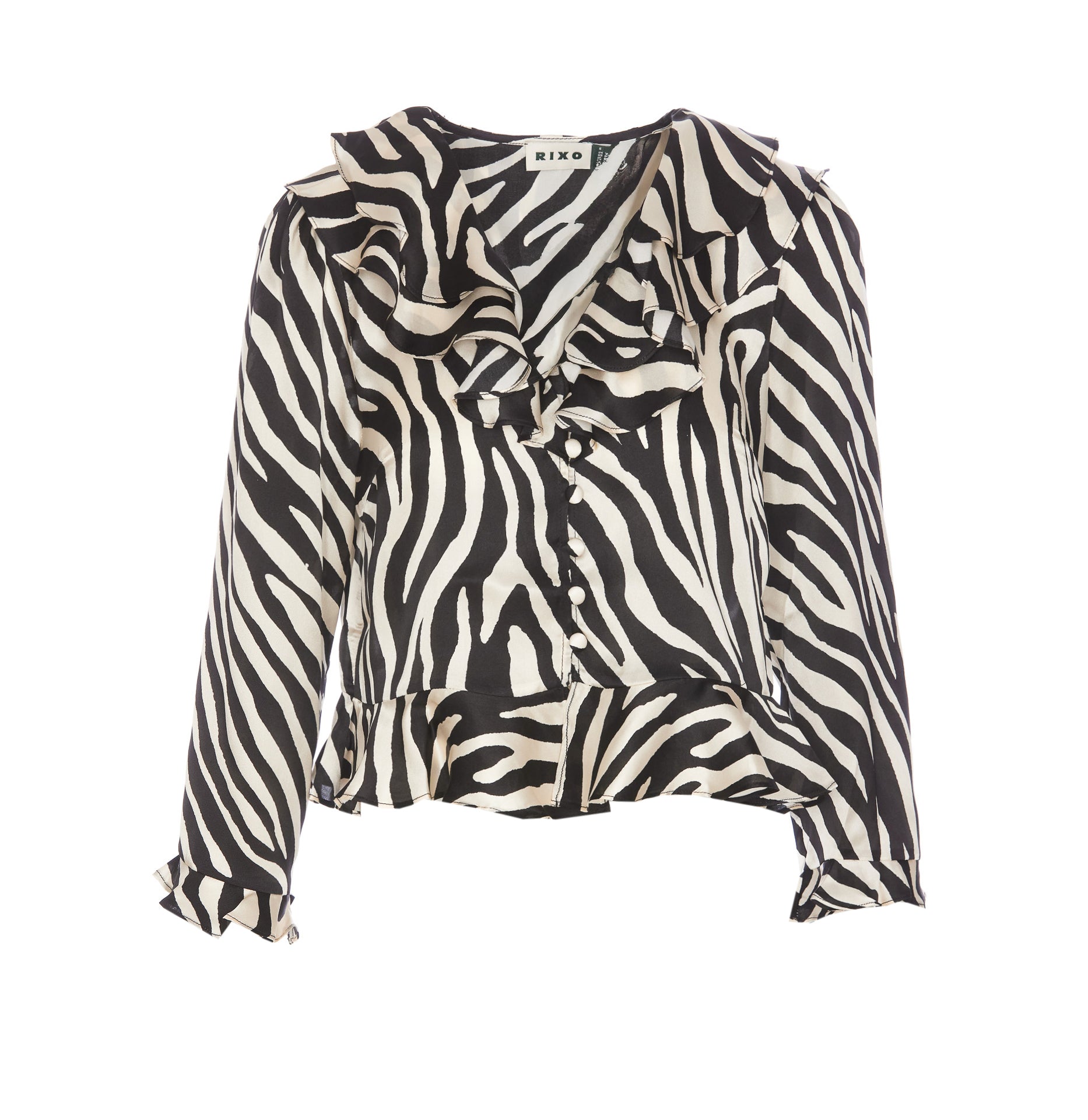 Rixo Top White Silk