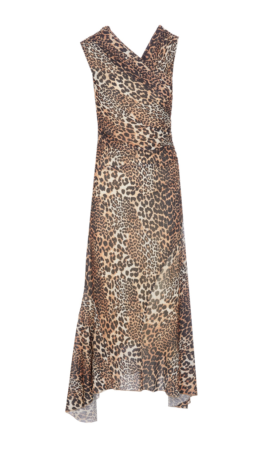 Ganni Dresses Beige Polyester