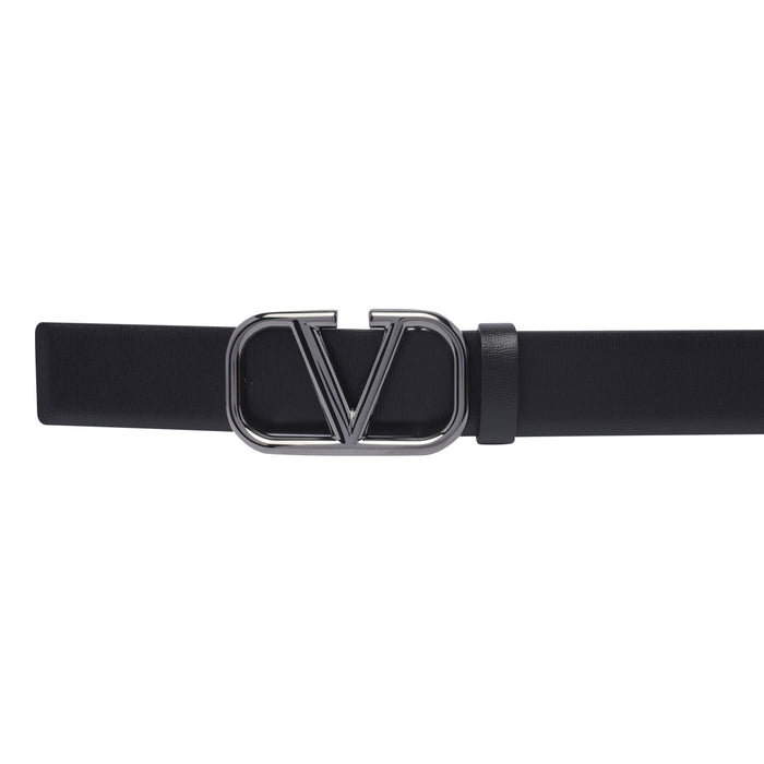 Valentino Garavani Belts Black Calf Leather