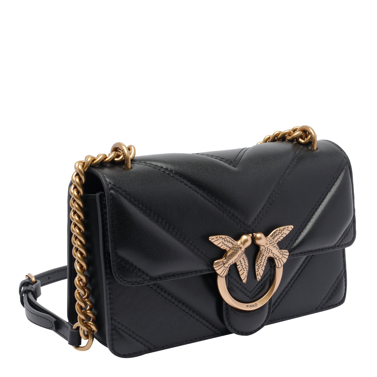 Pinko Bags Black Calf Leather