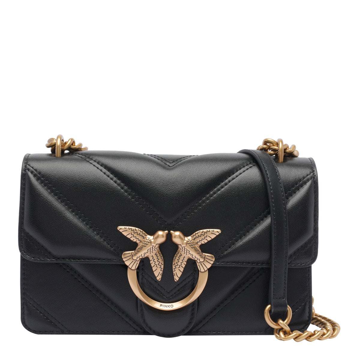 Pinko Bags Black Calf Leather