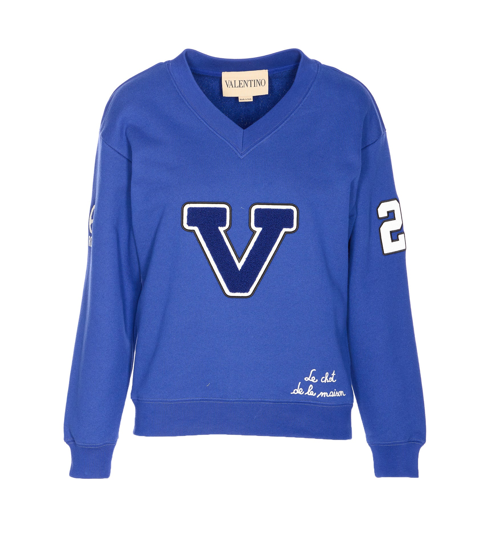 Valentino Garavani Sweaters Blue Cotton